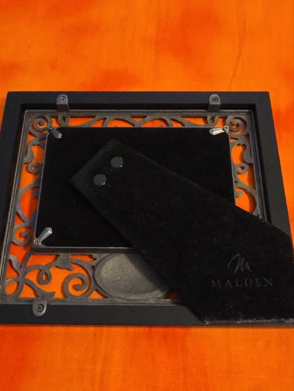 Malden Black and Silver Ornate 'Family' Picture Frame